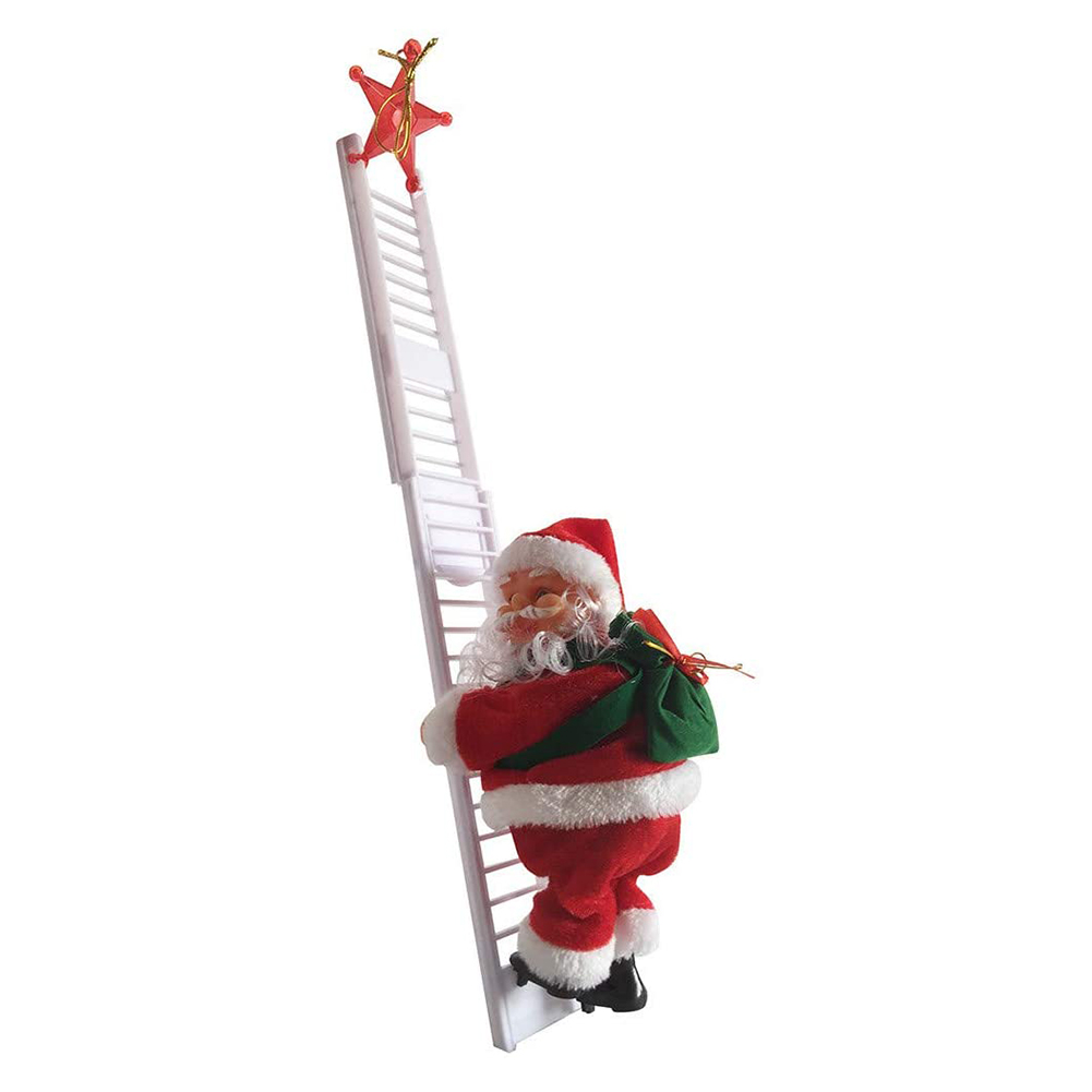 

Christmas Electric Climbing Ladder Santa Claus Xmas Party Figurine Ornament, 501 Original