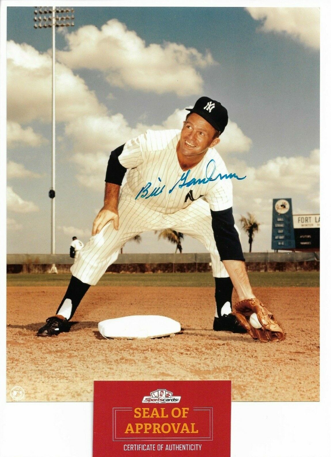 2xWSC Signed Bill Gardner New York Yankees 8x10 Autographed Baseball Photo Poster painting SCCOA
