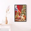(40*60cm)Christmas Dog and Gifts - Full Round Drill Diamond Painting