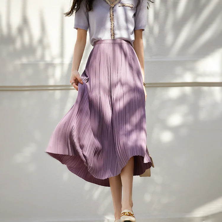Wearshes Elegant And Versatile Pleated Skirt