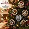 6pcs DIY Pearl Diamond Painting Christmas Tree Hanging Ornaments