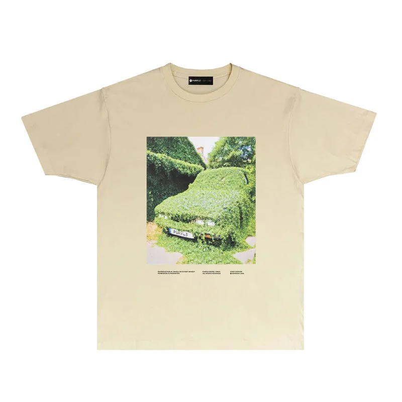 Purple 2023 new fashion T-shirt short sleeves