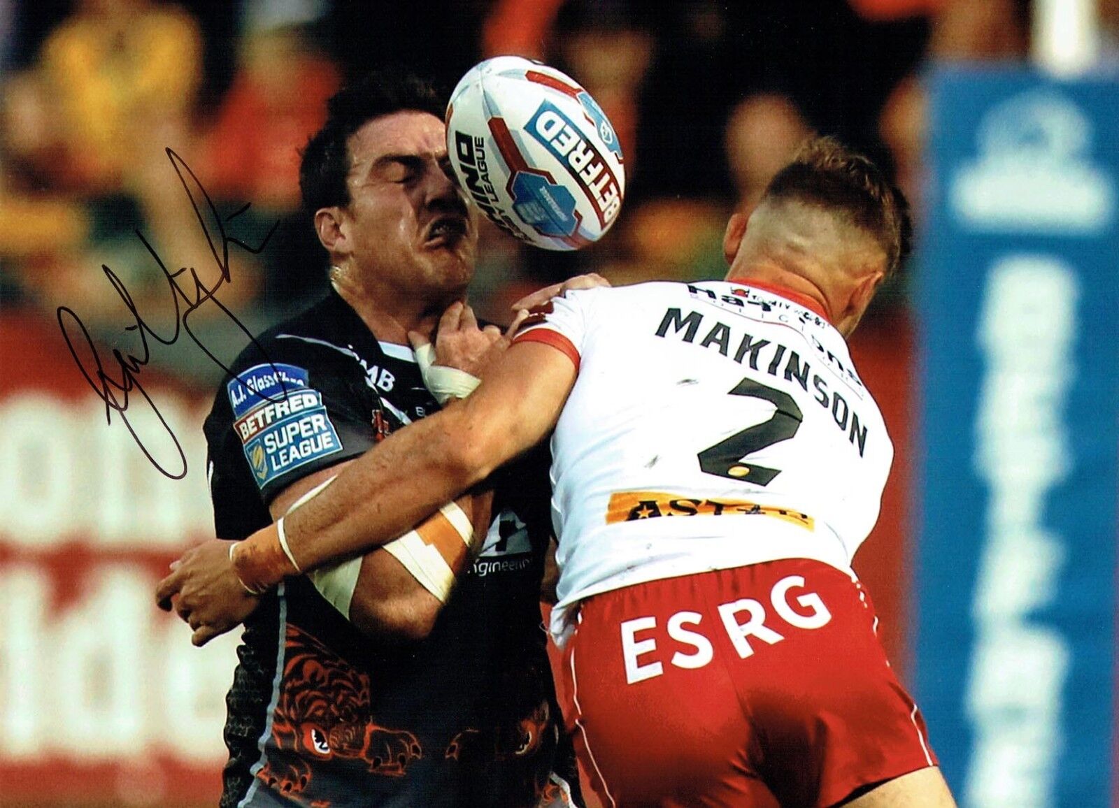 Grant MILLINGTON CASTLEFORD Rugby Signed Autograph 16x12 Photo Poster painting 1 AFTAL COA