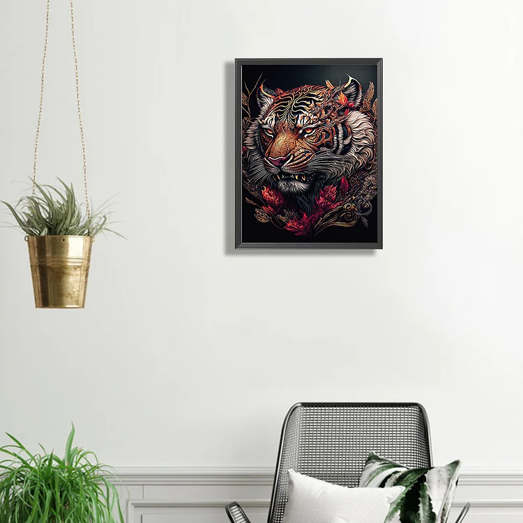 Hot Stamping Tiger - Full Square - Diamond Painting(30*40cm)