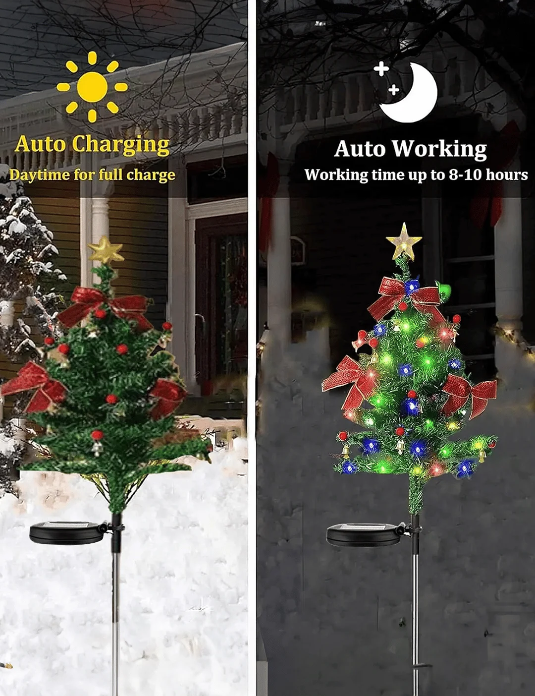 🎄Solar Christmas Trees Lights Outdoor Decoration Waterproof