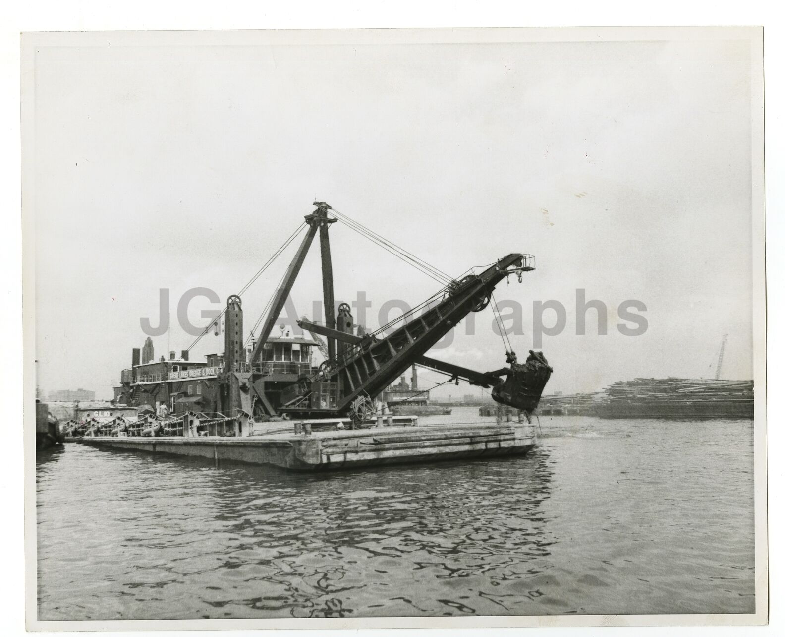 Vintage Machinery - Dredges - Vintage 8x10 Photo Poster paintinggraph