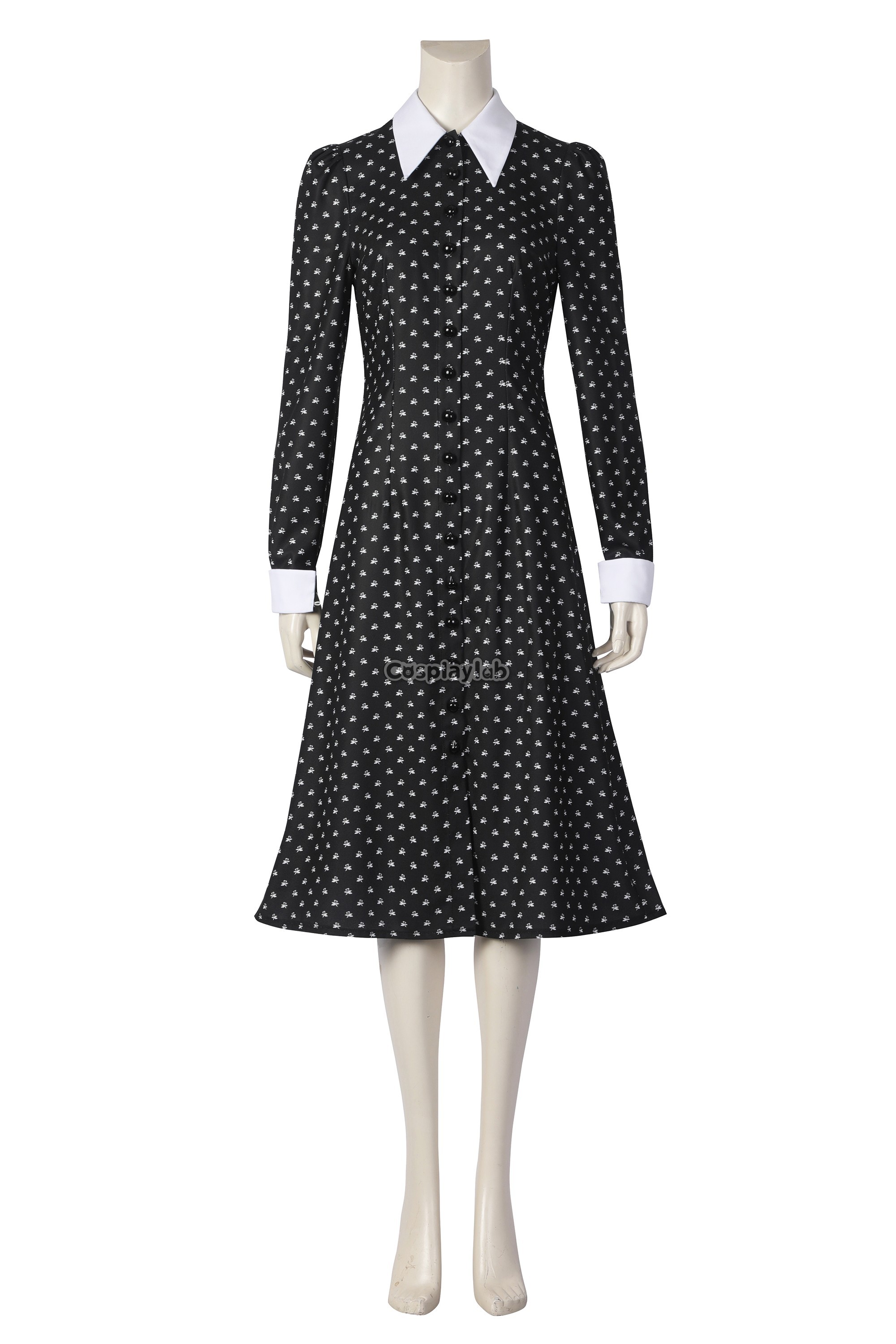 Wednesday Addams Black Dress Cosplay Costume