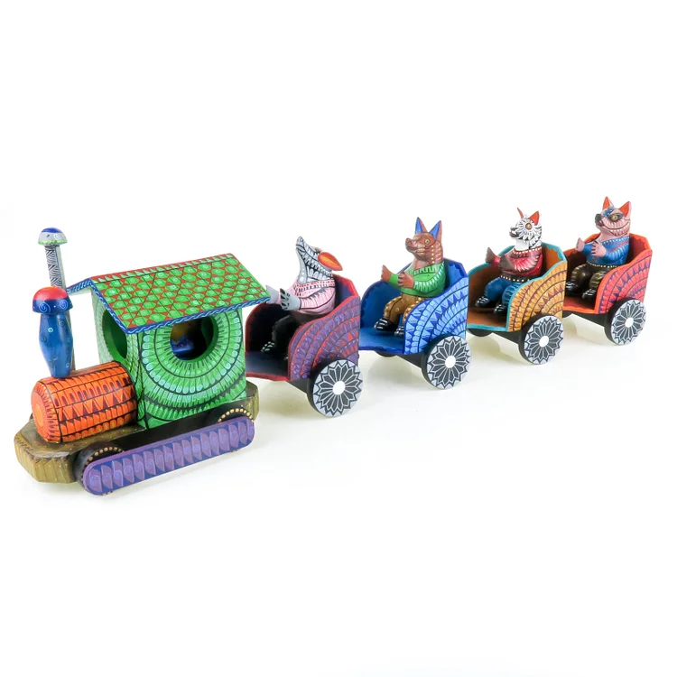 Animal Train - Oaxacan Alebrije Wood Carving