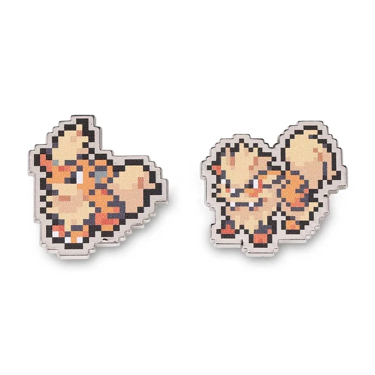 Growlithe & Arcanine Pokémon Pixel Pins (2-Pack)