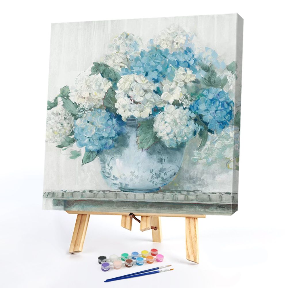 

20*20CM - Paint By Numbers - Hydrangea, 501 Original