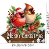 H&ouml;lzerner Willkommen zu Hause Weihnachten Kardinal - 5d DIY Handwerk Wandhaken