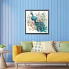 Flower Branch Peacock-Partial Special Shaped Diamond Painting 30*30CM