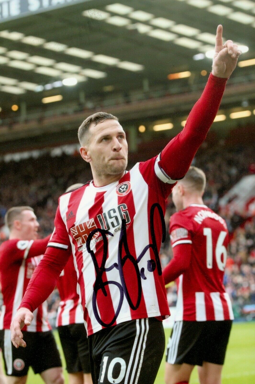 Billy Sharp Signed 6x4 Photo Poster painting Sheffield United FC England Genuine Autograph + COA