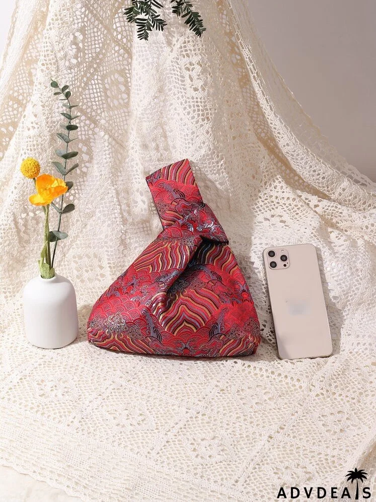 Auspicious Clouds Square Bag