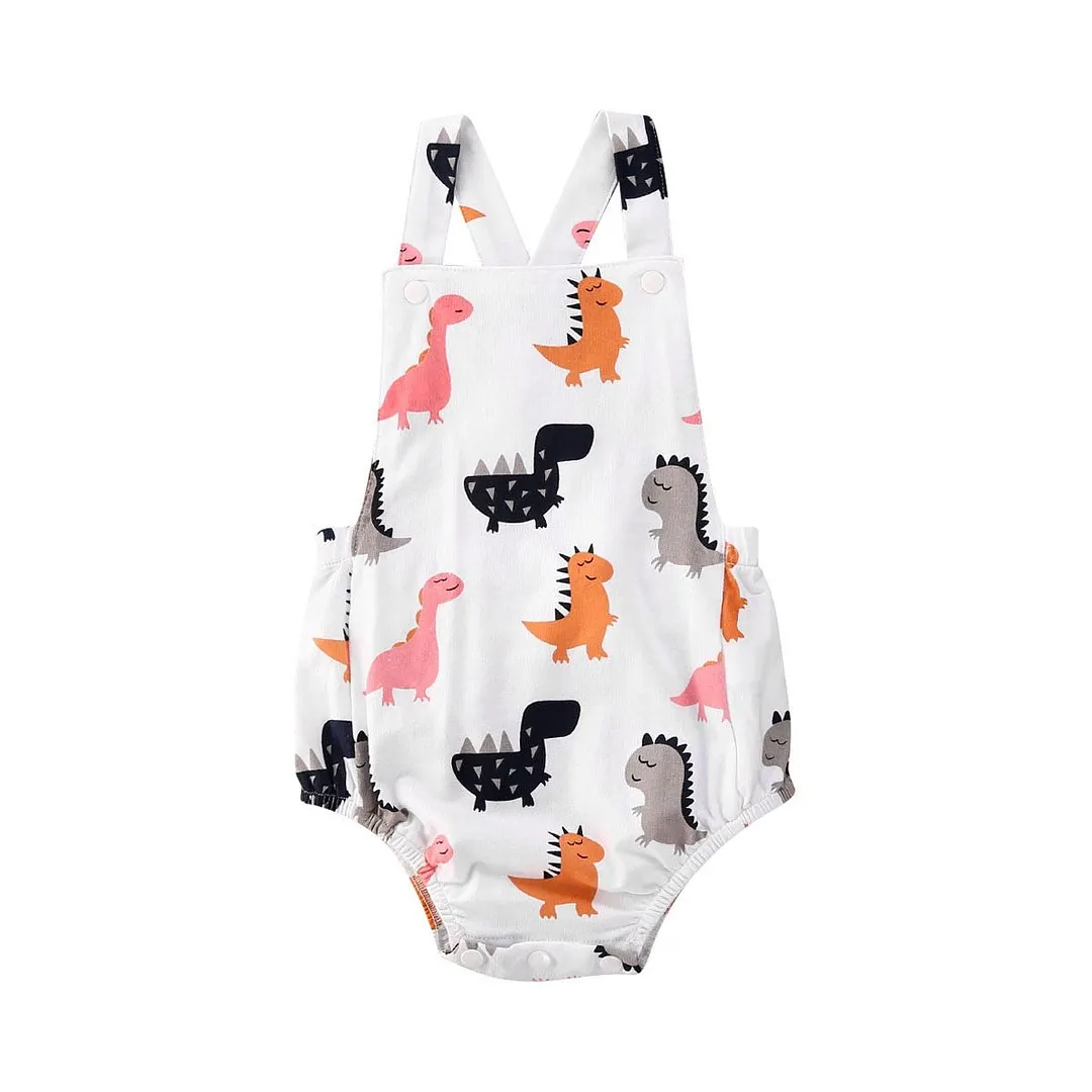Newborn Kids Baby Girls Boys Sleeveless Romper Animals Jumpsuit Playsuit Sunsuit One-Pieces Summer Clothes Outfits 0-18 M