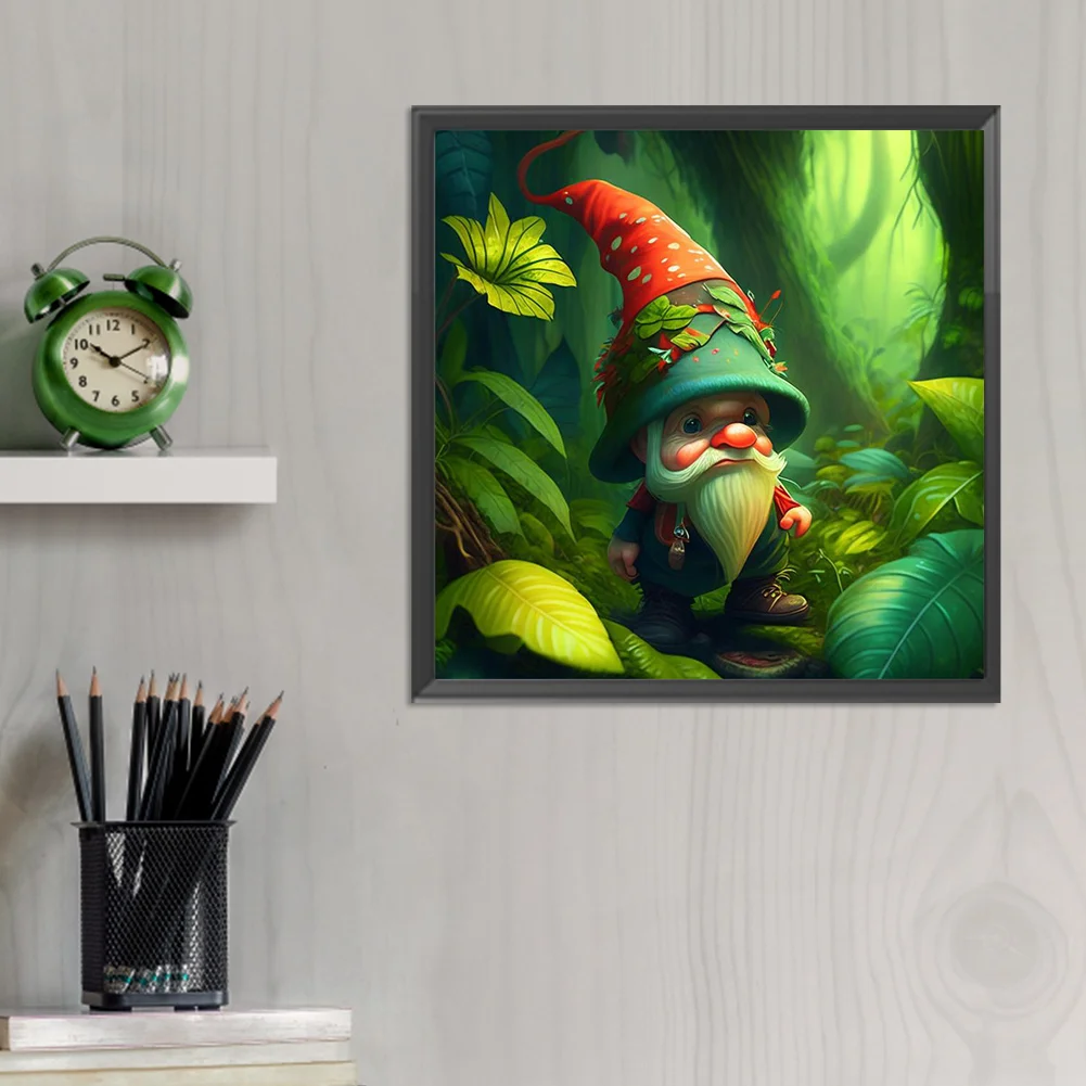 Full Round Diamond Painting 30*30cm - Goblin In The Forest