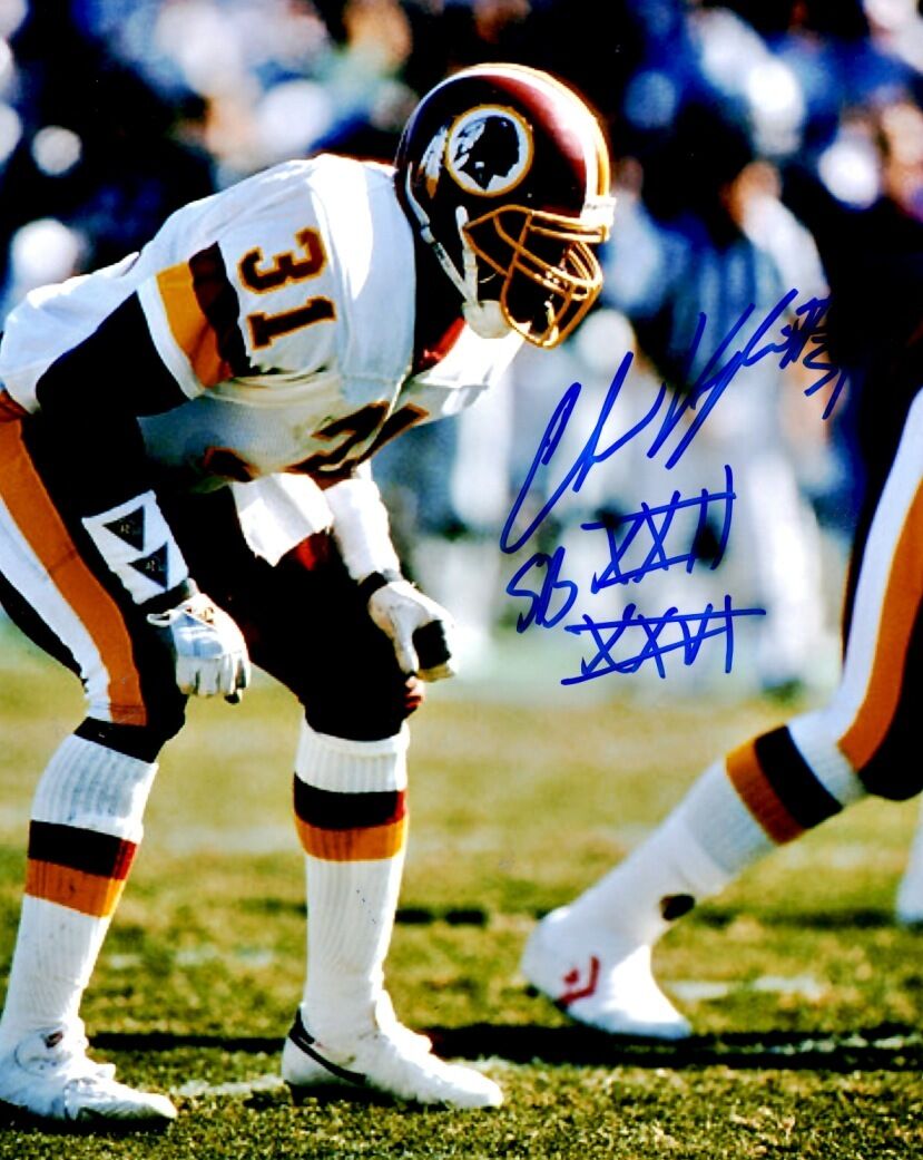 Autographed 8x10 CLARENCE VAUGHN Washington Redskins Photo Poster painting - w/COA