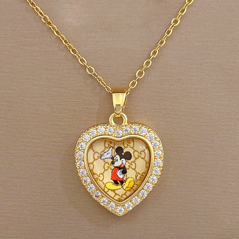 Moon Geometric Stainless Steel Stainless Steel Necklaces