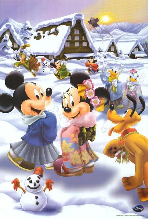 Disney Cartoon Mickey - Full Round 30*50CM