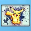 Dessin Animé Pokemon - Complète Rond Peinture au Diamant  40*30cm