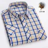 Men's Summer Plaid Cotton Casual Short Sleeve Shirt