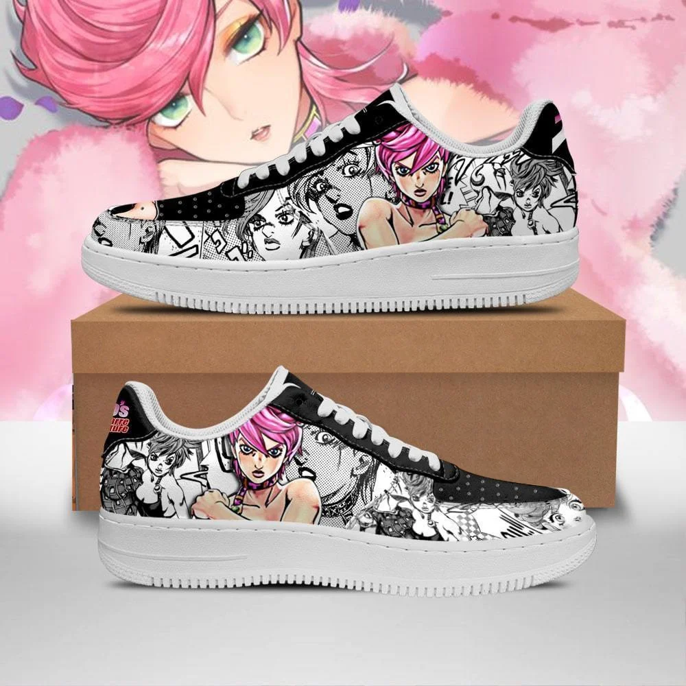 Kingofallstore - Trish Una Sneakers Manga Style JoJo's Anime Shoes Fan Gift Idea