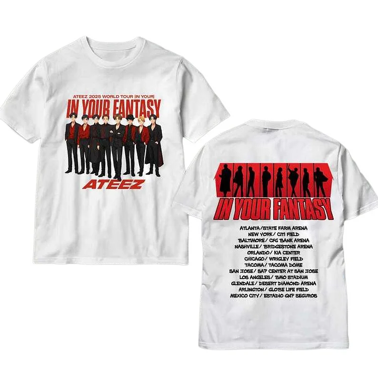 ATEEZ fromm In Your Fantasy MD Tシャツ① Ateez 2025 World Tour in