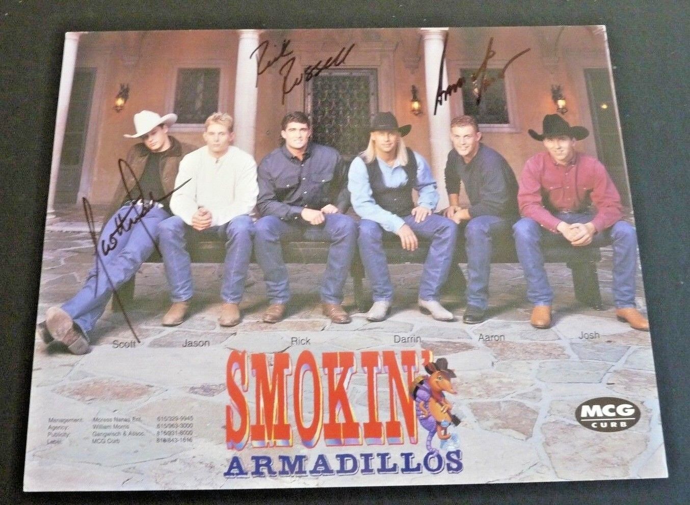 Smokin Armadillos Band x3 Signed Autographed 8x10 Photo Poster painting PSA or BAS Guaranteed