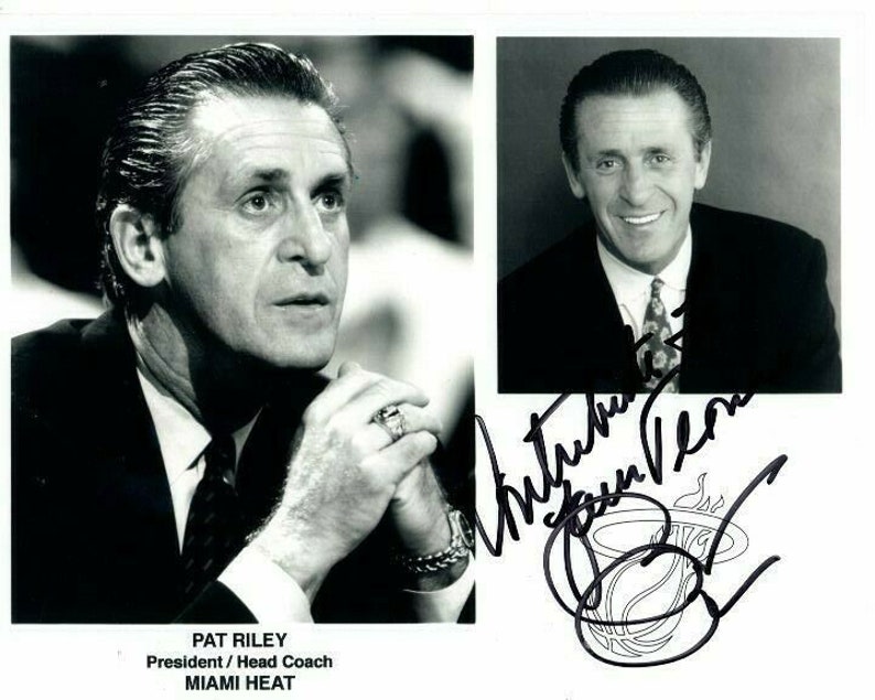 Pat riley signed autographed nba miami heat Photo Poster painting