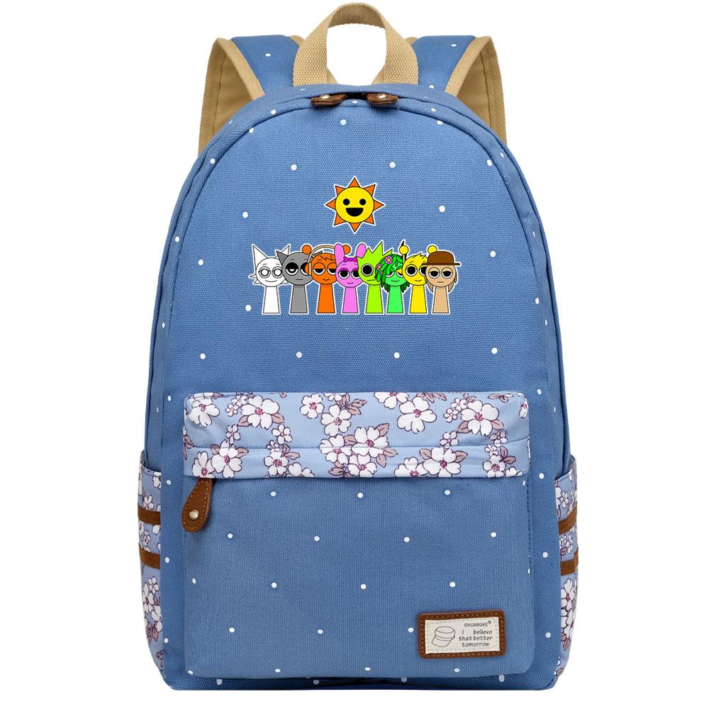 Mayoulove Sprunki Backpack Large Capacity Durable Design for School and Outdoor Activities-Mayoulove