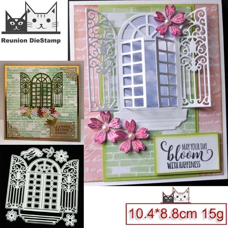 Reunion New Design Craft Metal Die Cuts Cutting Die Flower Switch Window Scrapbooking Album Paper Card Craft Embossing Die Cuts