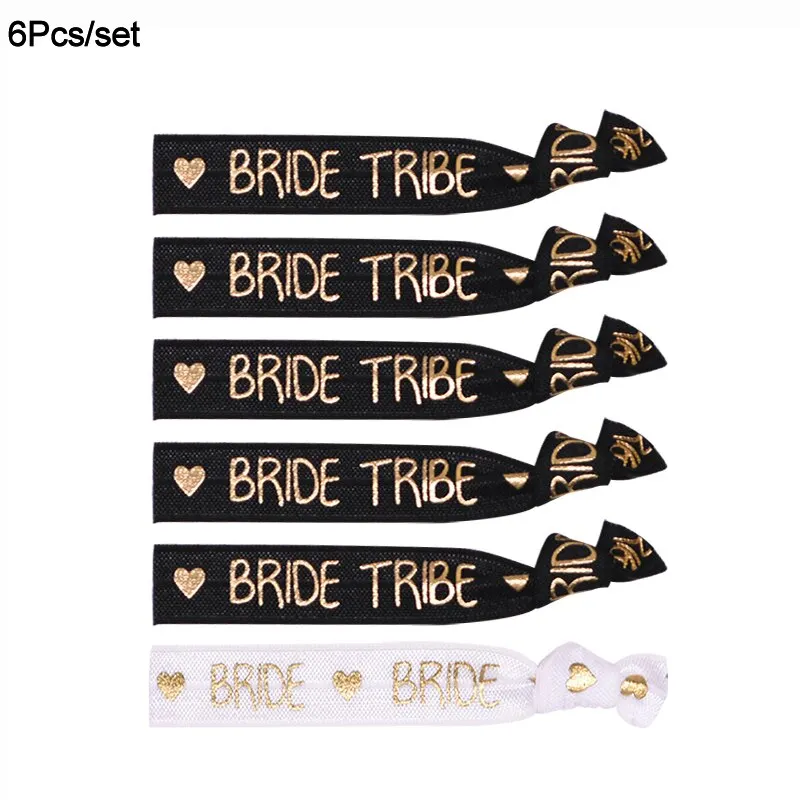 6/11pcs Team Bride Bachelorette Party Bracelet Bride To Be Decoration Accessories Hen Party Wedding Bridal Shower Supplies
