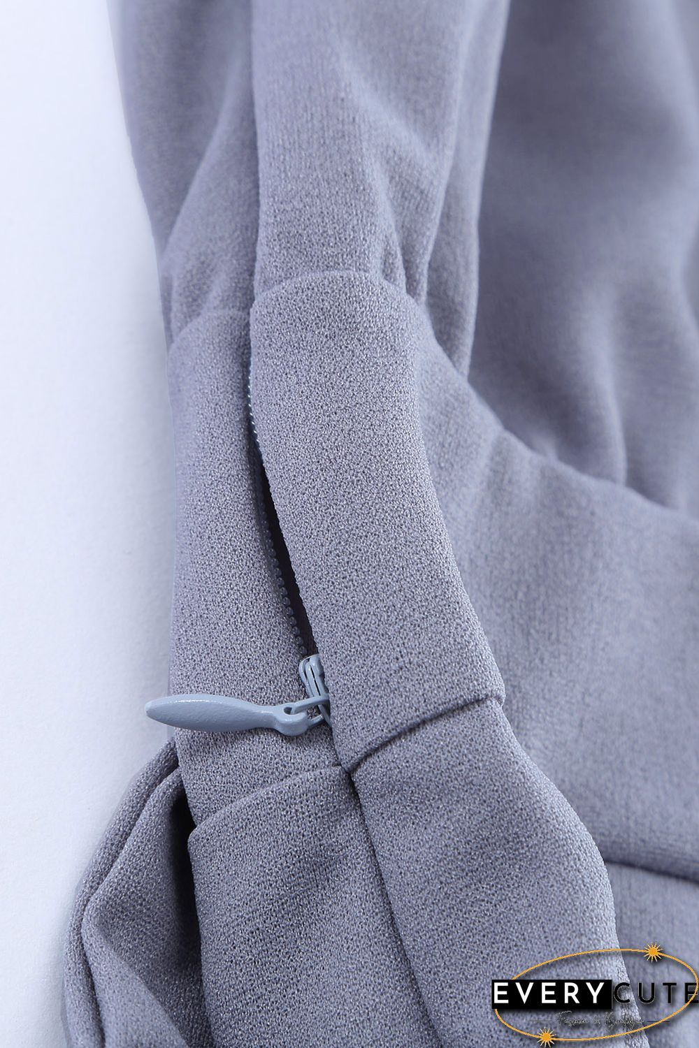 Gray Oh So Glam Belted Wide Leg Jumpsuit