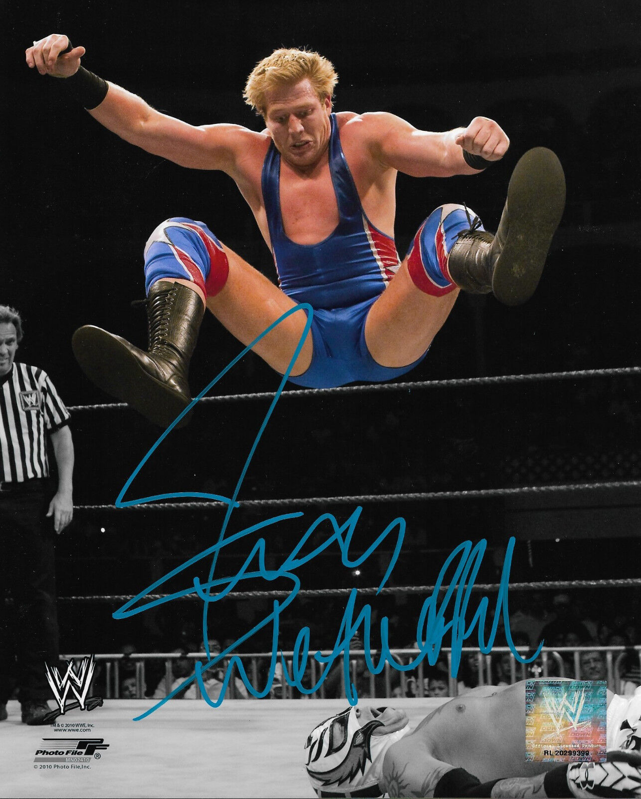 WWE JACK SWAGGER HAND SIGNED AUTOGRAPHED 8X10 Photo Poster paintingFILE Photo Poster painting WITH COA