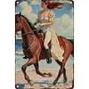 Horse Riding Girl - Vintage Metal Signs(8*12Inch/12*16Inch) - Cowgirl