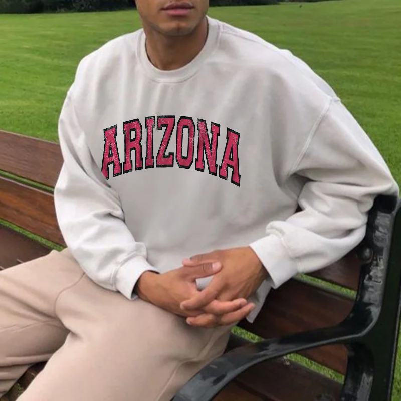 Casual Arizona Alphabet Printed Sweatshirt