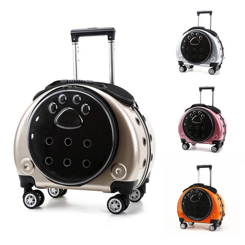 Pet Trolley Case Dual-use Pet Backpack Multi-function Space Pet Carrier