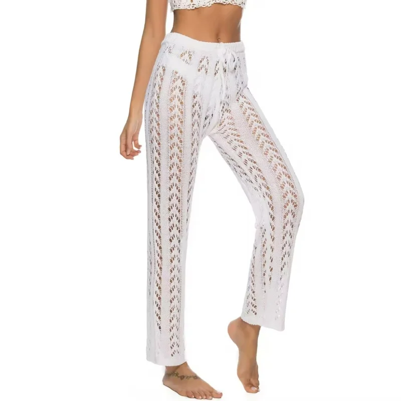 Crochet Pants Knit Hollowed-Out Trousers