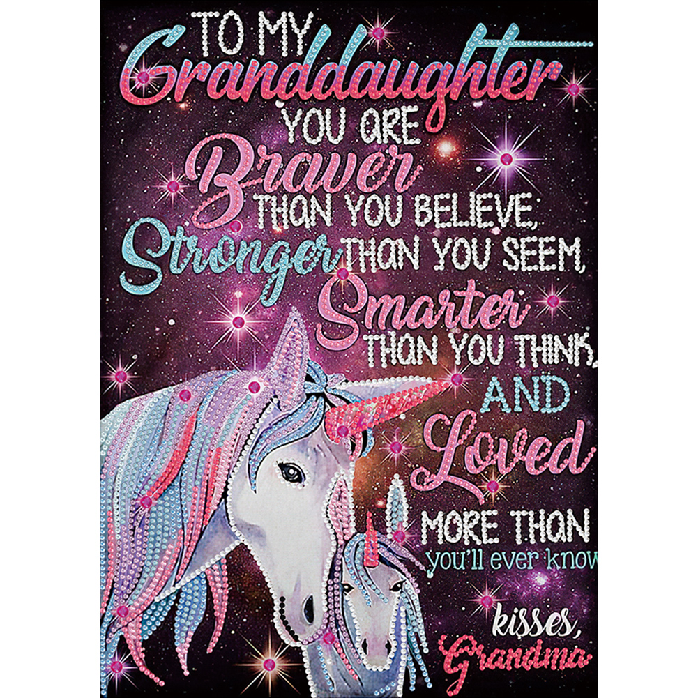 

(Multi-Style Special Shaped) To My Daughter I Love You Forever Quotes - Special Shaped Diamond Painting 30*40cm, 501 Original