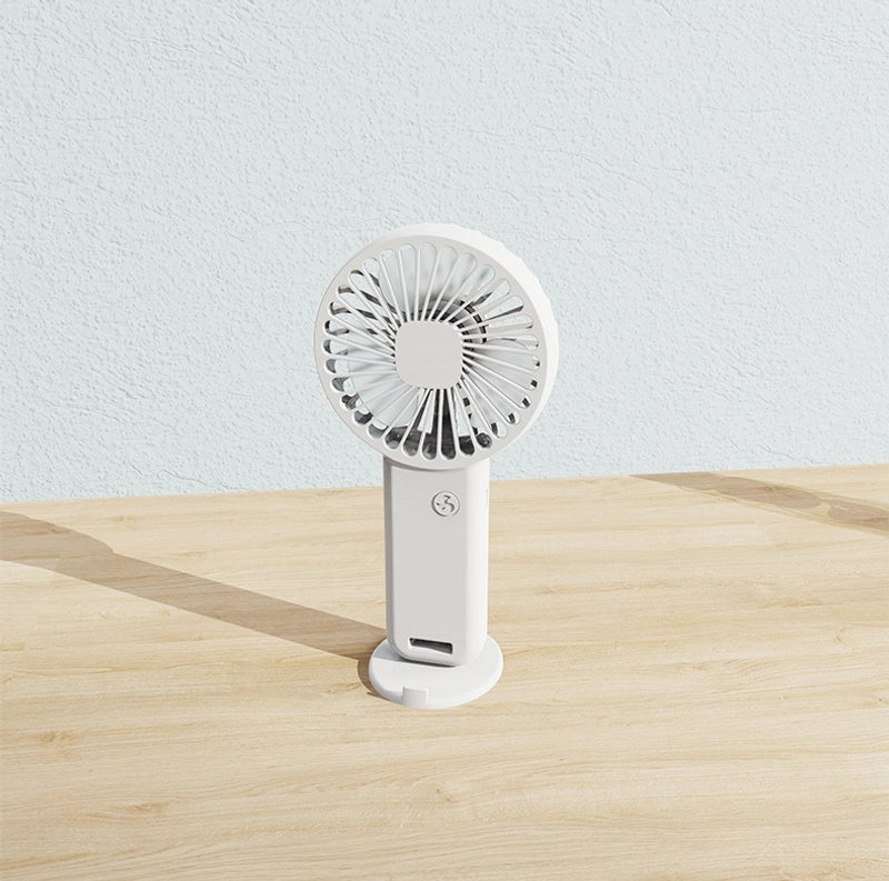New Handheld Fan Usb Charging Small Fan Portable Mini Dormitory Desktop Silent Gift Logo