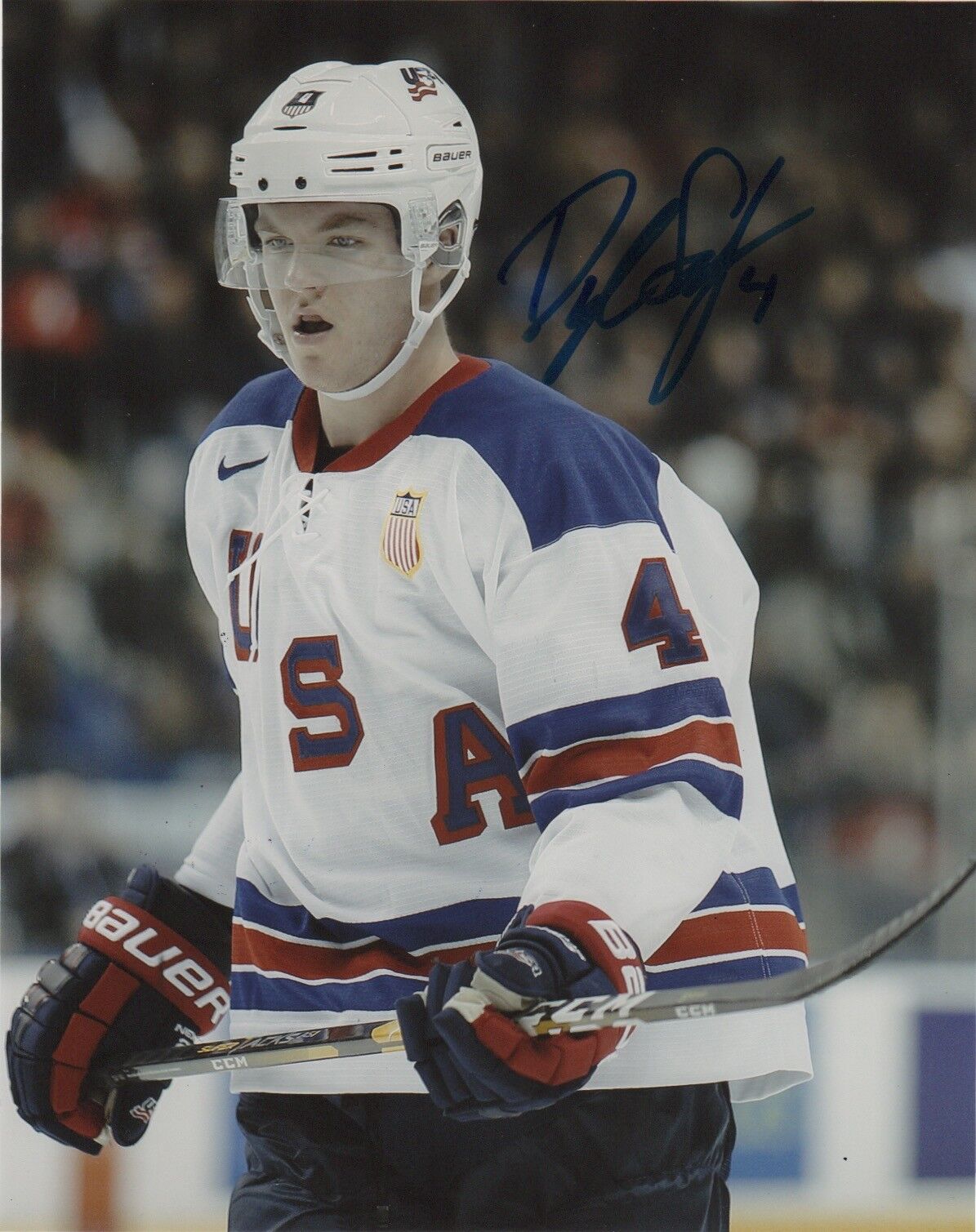 Team USA Dylan Samberg Signed Autographed 8x10 NHL Photo Poster painting COA #4