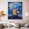 Pikachu-11CT Stamped Cross Stitch 40*50cm/15.75*19.69in