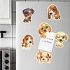 6Pcs Diamond Painting Dog Magnets Refrigerator for Adults Kids