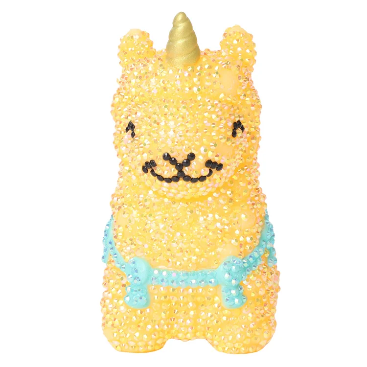 【Lamp】Alpaca Diamond Painting Night Light Diamond Painting Bedside Lamp for Kid Gift gbfke