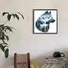 Wolf - Rundbohrer Diamant Malerei - 30 * 30cm