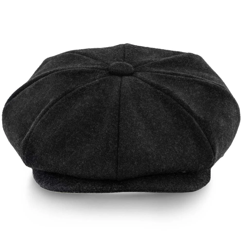 5 Colors - Shelby - Walrus Hat Wool Blend 8 Panel Newsboy Cap