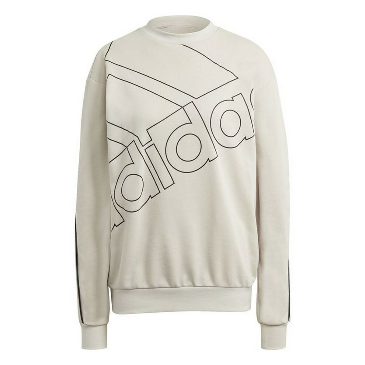 Women&rsquo;s Sweatshirt without Hood Adidas Giant Logo Beige - sale.kim -  endless selection of finest brands
