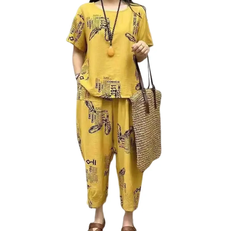 Cozymoo Casual Loose 2 piece Set for Mom