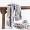 Flowing Marble Autumn Winter Shawl Scarf