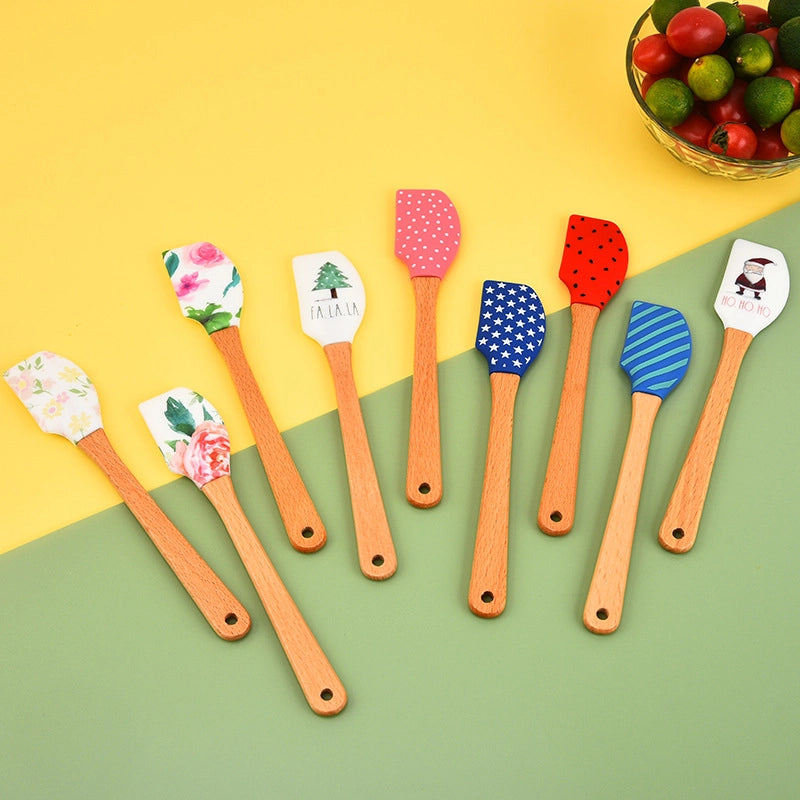 Spot Small Silicone Spatula Christmas Spatula Cream Spatula Split Butter Spatula Baking Tools